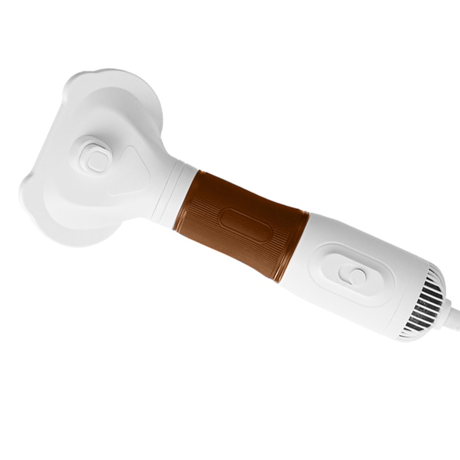Secador de Pelos de Mascotas con Cepillo Liso Bajo Ruido 600W 3 Niveles de Temperatura Ajustables 3 en 1 para Perros y Gatos Café — imagen 1