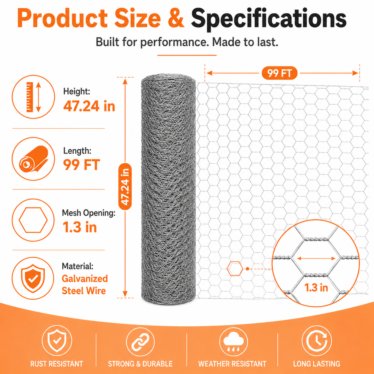 Anti-corrosion Hot-dip Galvanized Wire MeshPremium Chicken Wire Hexagonal Galvanized Mesh, Suitable For Chicken Coops, Rabbit Cages, And Fence Protection — image 5
