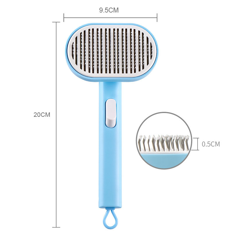 Pet comb, pet hair removal brush, cat and dog comb, automatic hair removal and beauty brush — image 7