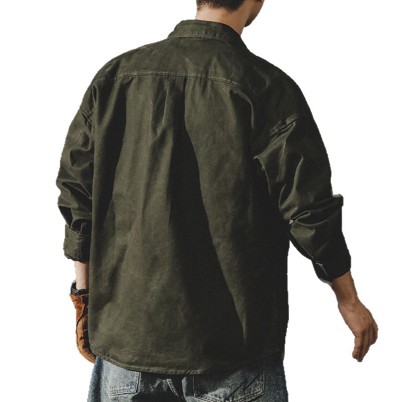 Men's Vintage Heavyweight Workwear Rugged Loose Hunting Jacket — image 6