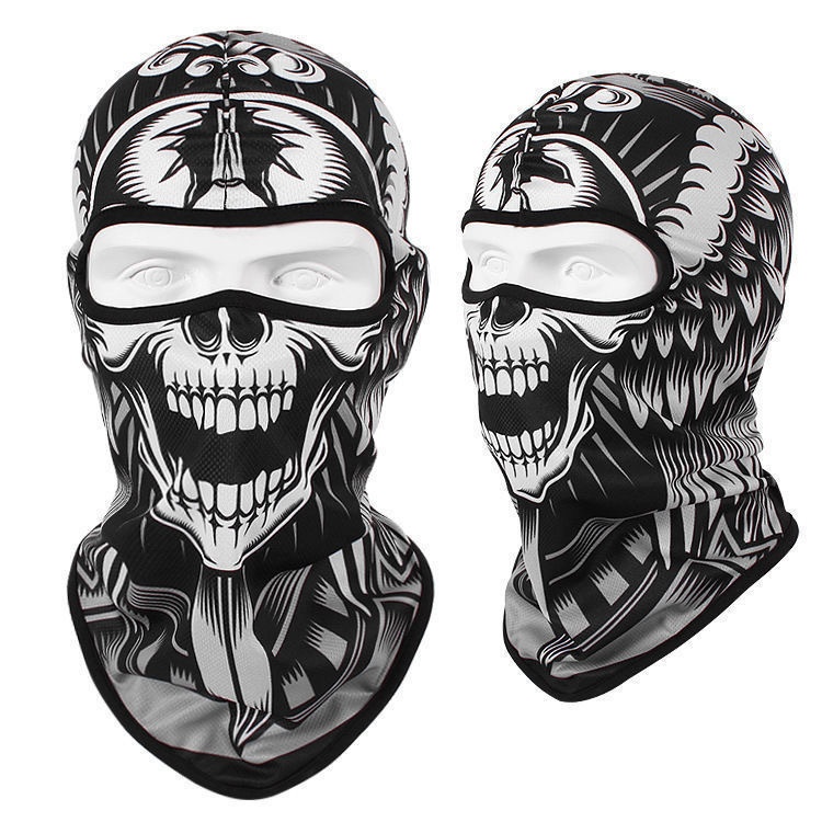 Summer Ice Silk Sun Protection Mask Men's Head Cover Full Face Fishing Sun Protection Scarf — image 10