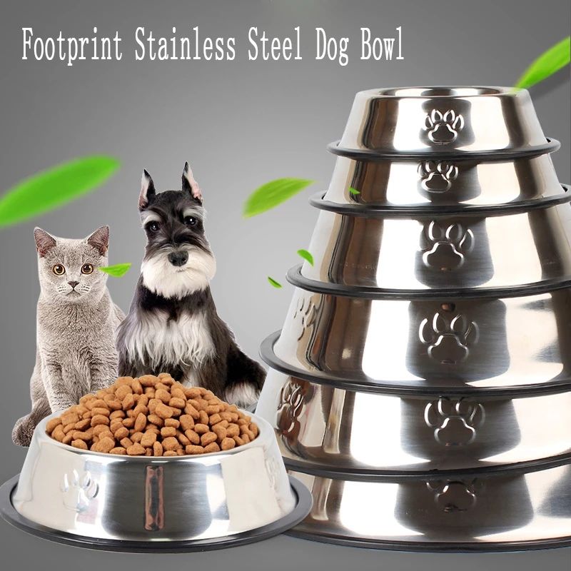 Stainless Steel Dog Bowl High-Grade Non-Slip Pet Bowl Pet Food Bowl Food Utensils 6 Sizes Pet Supplies — image 1