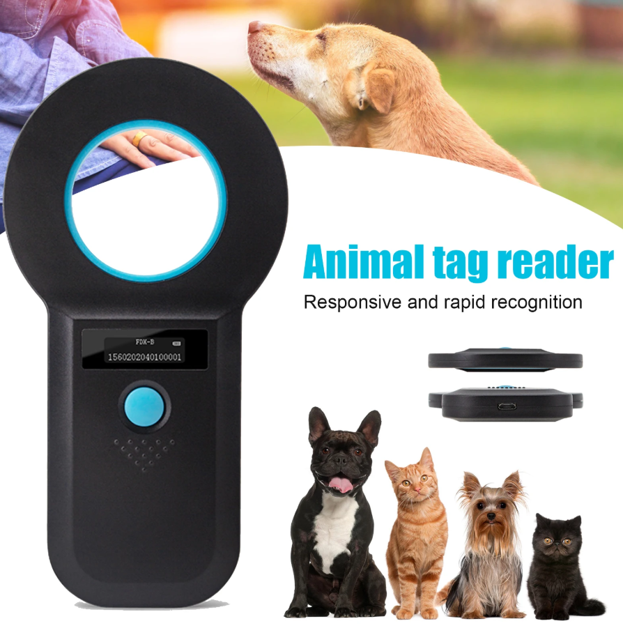 Rechargeable RFID Card ID Reader ISO11784/5 Pet Scanner 134kHz 125kHz Chip Transponder USB 2.0 Microchip Scanner For Animals — image 1