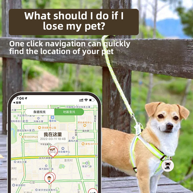 Pet Loss Preventer Global Positioning Airtag Loss Preventer Cat and Dog Intelligent Tracking Loss Preventer Pet Collar — image 3