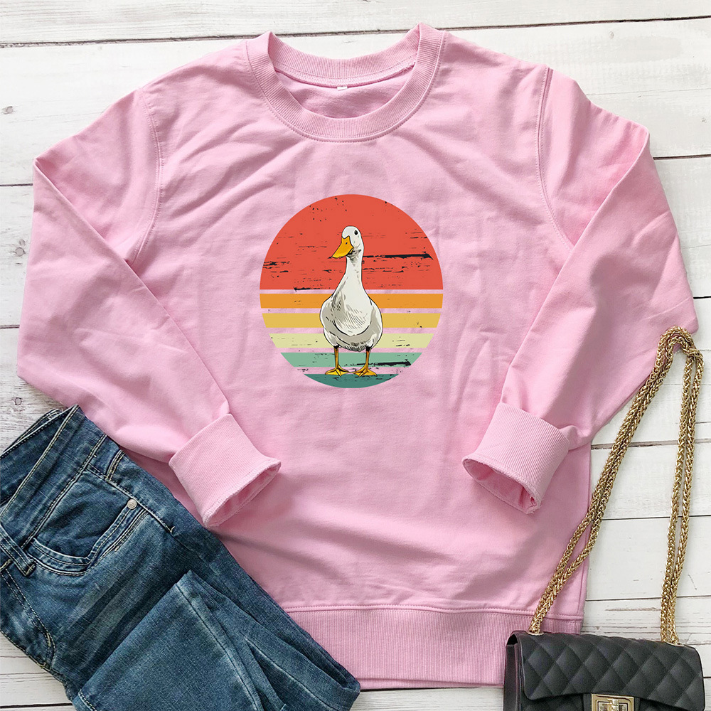 Cute duck print pattern hoodie — image 7
