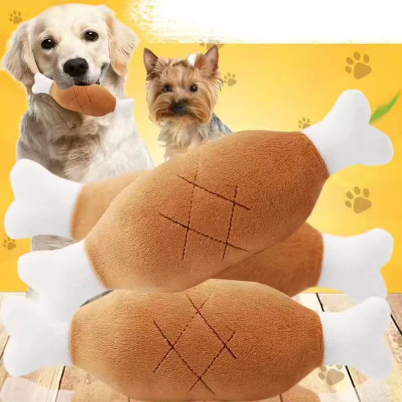 Carrot Sound Toy Chicken Leg Sound Toy Cat Dog Toys Wear-resistant Durable for Teething Fun And Entertainment — image 3