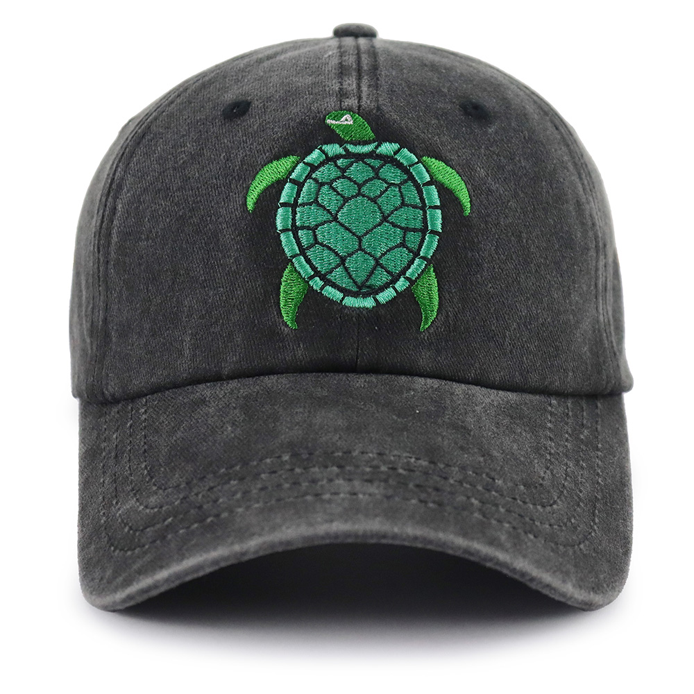 2pcs Sea Turtle Hat For Women Men, Funny Adjustable Embroidered Wild Animals Baseball Cap — imagen 5