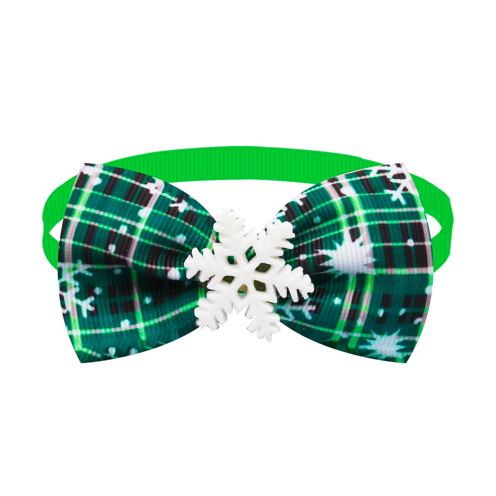 Christmas Dog Printed Pet Tie Collar Bow Accessories Cat Threaded Ribbon — image 6