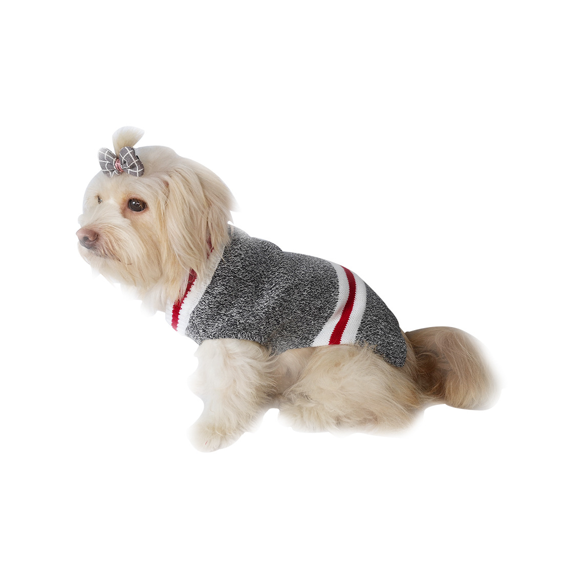 Dog Sweater Pet Knit Sweater Mixed Color Pet Sweater Pet Clothes — image 2