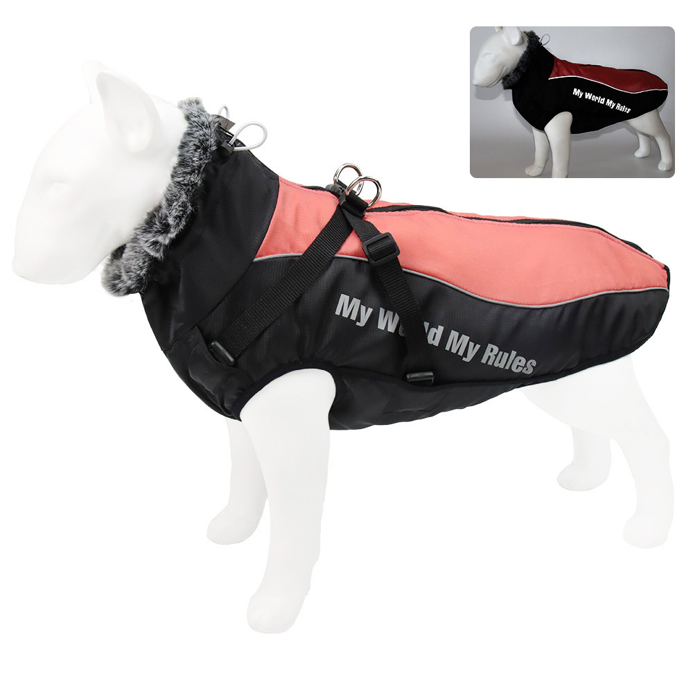 Ropa para Mascotas Grande Caliente Reflectante Chaquetas de Perro Ropa de Algodón para Mascotas — imagen 6