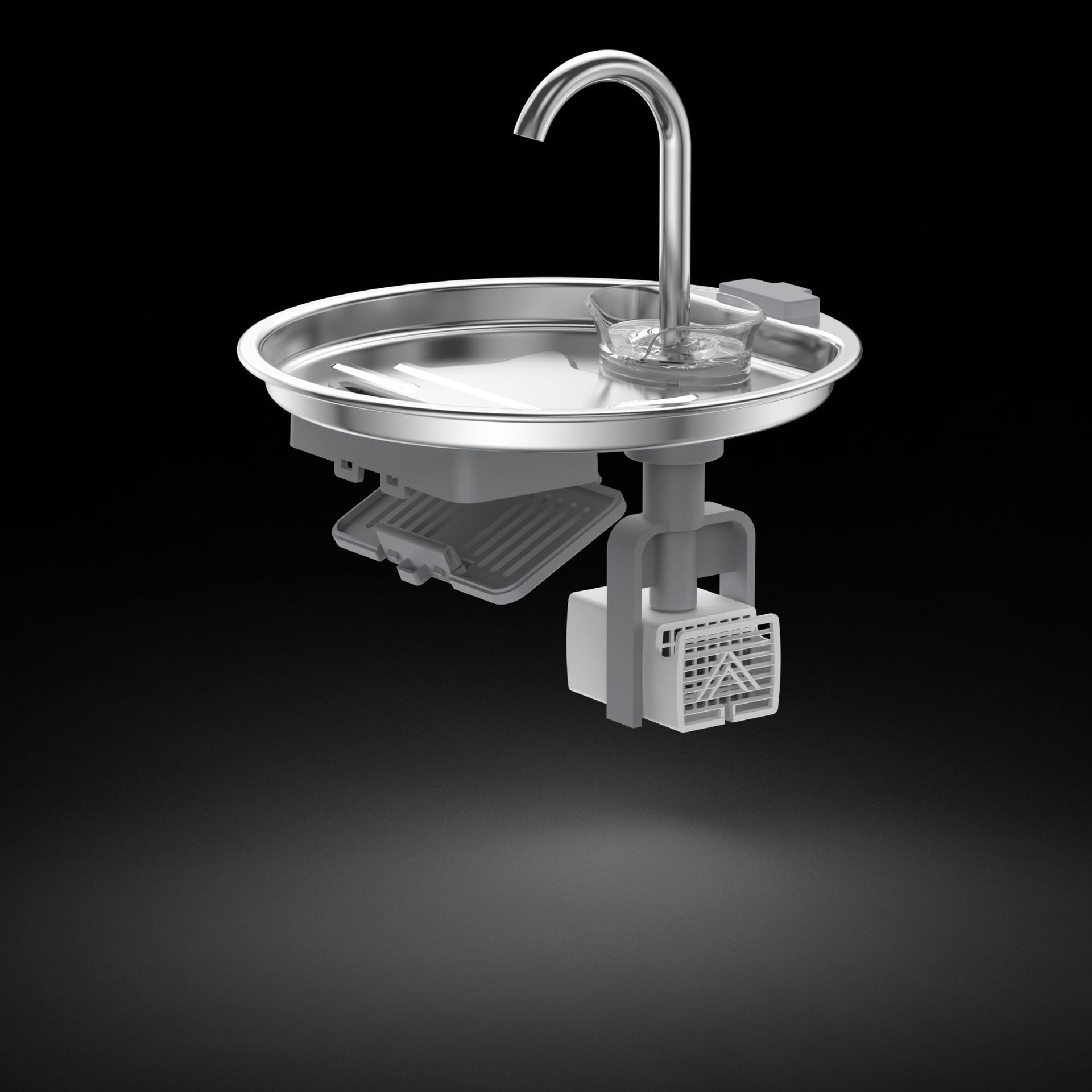 Pet Water Dispenser Stainless Steel Automatic Circulating Cat Dog Water Fountain with Filtration and Anti-Leakage Design — image 5
