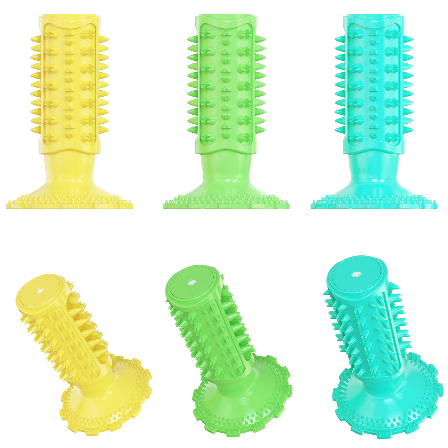 Suction Cup Sound Dog Toy Bite Resistant Molar Stick Dog Toothbrush Pet Supplies — image 2