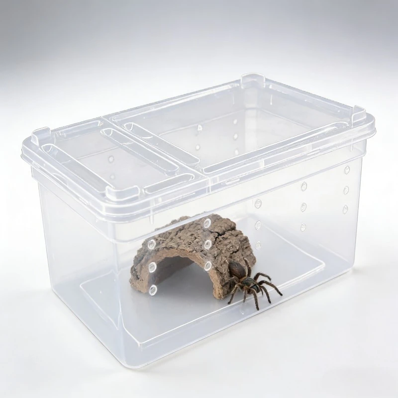 Reptile Breeding Box Terrarium Turtle Tank Silkworm Spider Horned Frog Gecko Lizard Snail Cage Portable Habitat Enclosure — image 3