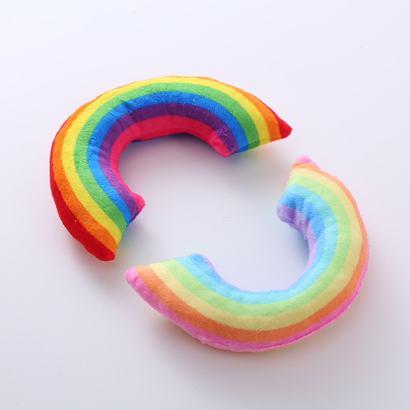 Pet Supplies Cat Toy Rainbow Bridge Pillow with Catnip and Cat Mint — image 2