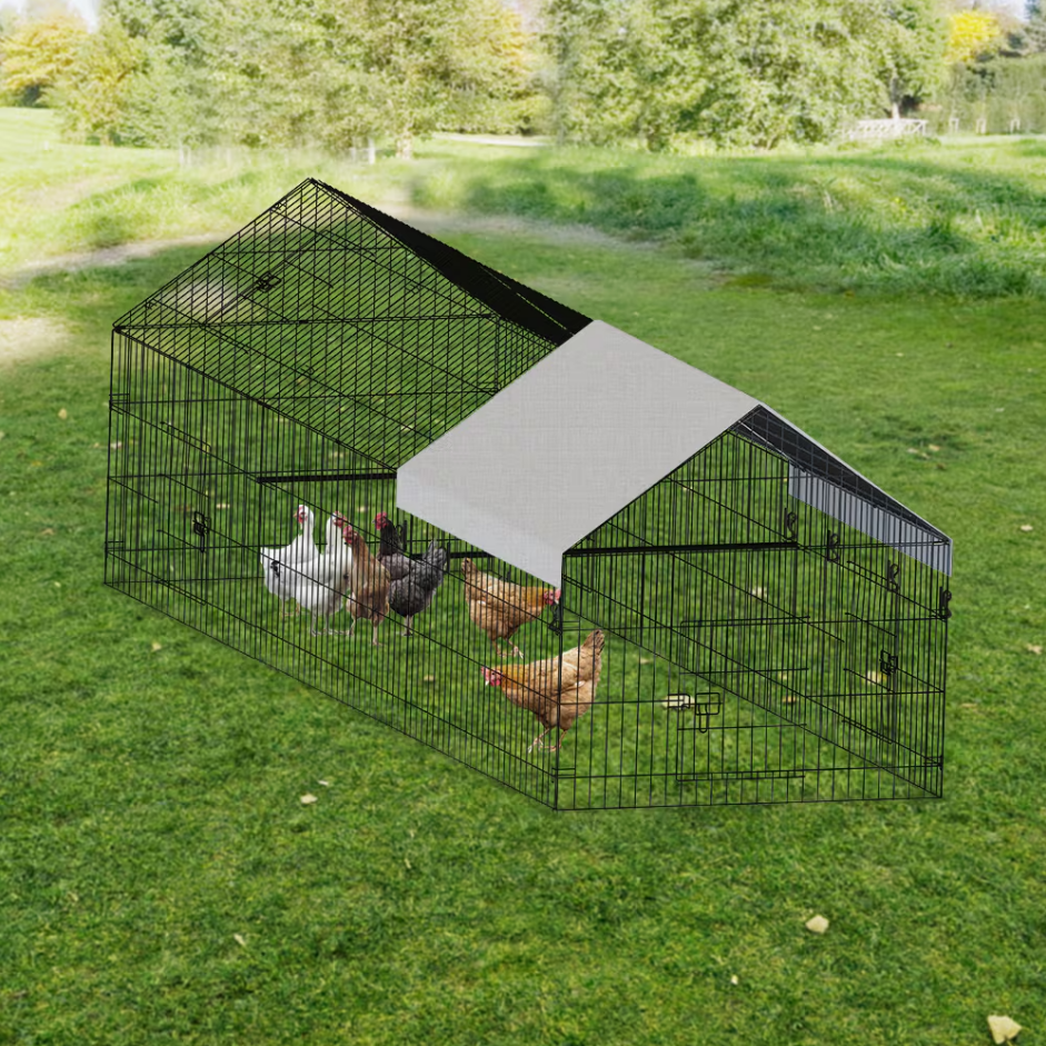 Cubo para Gallinas de Granja Exterior en Metal — imagen 1