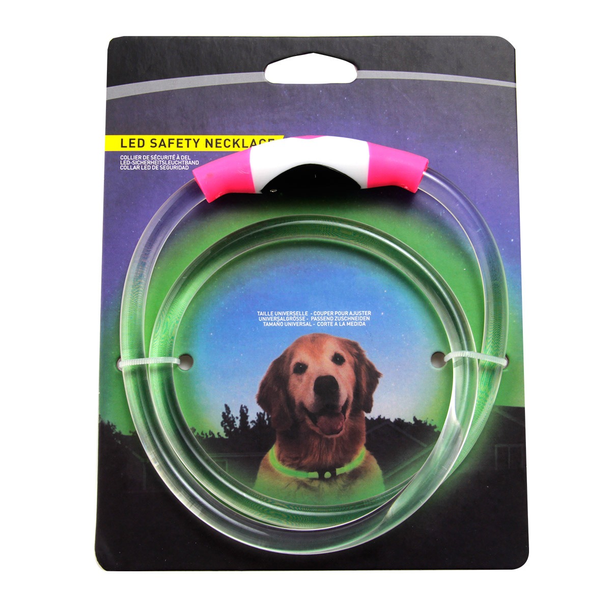LED Light-Emitting Pet Collar White Shell Through The Overall Luminous Effect Freely Adjustable Outdoor Portable — image 2