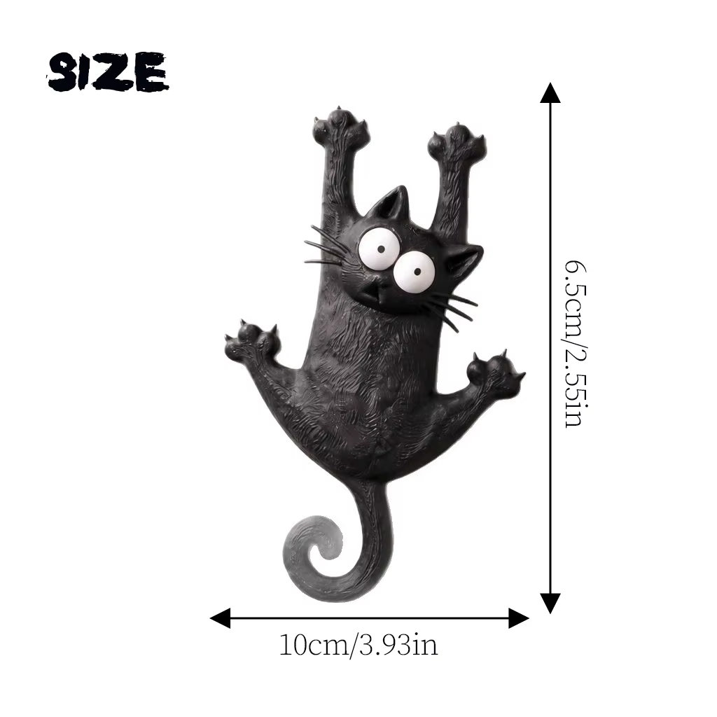 Creative & Cute Magnetic Cat Refrigerator Magnet — "Hang in There, Fridge Cat" — image 3