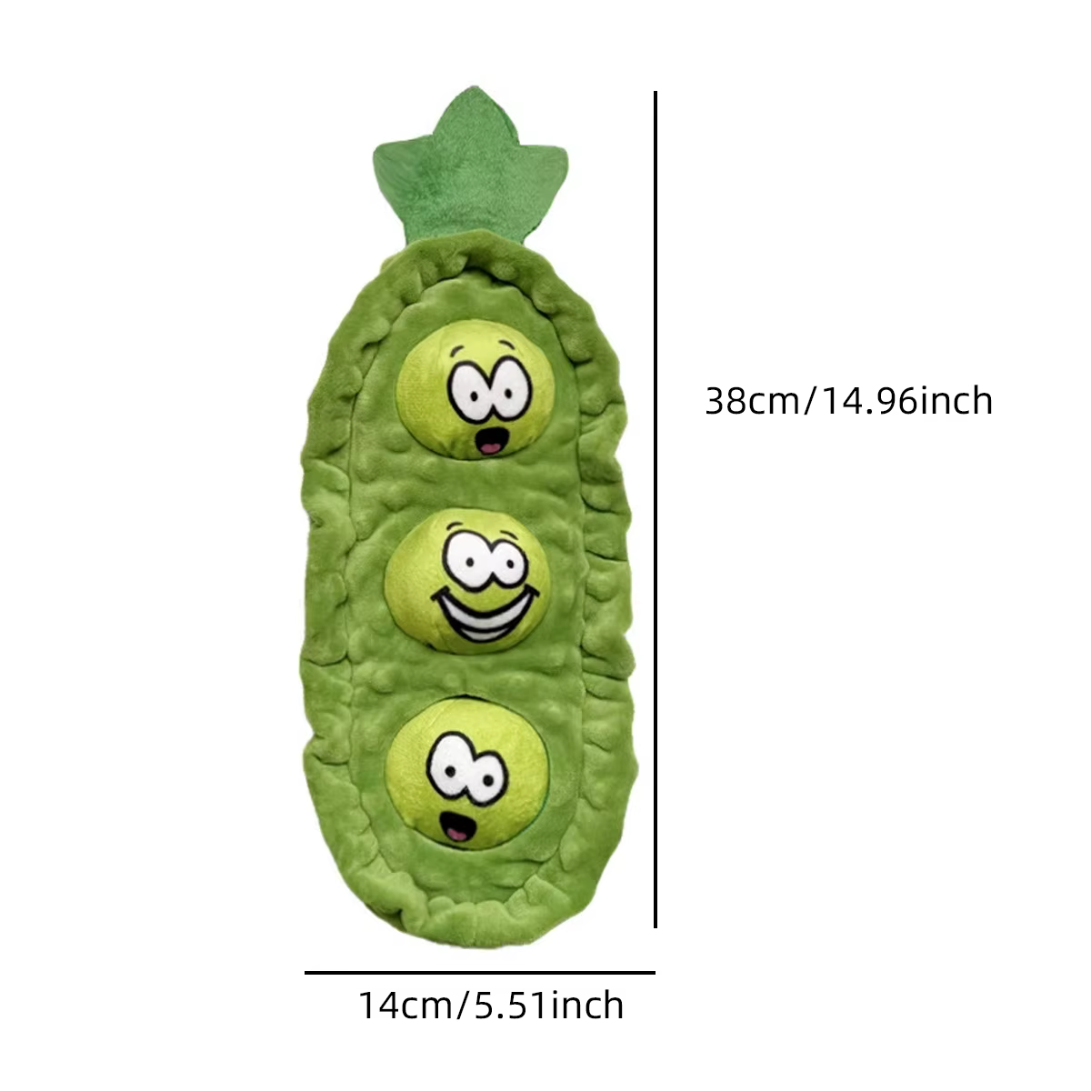 Pet Dog Snack Hiding Toys Relieve Boredom Interactive Doll Pea Pods Sets Throwing Chasing Plush Toy Slow Food Smelling Pet Ball — image 2