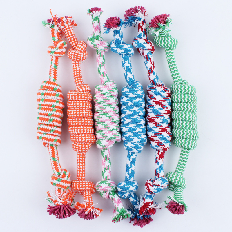 Product Description: Dog Chewing Durable Cotton Rope Toys for Small, Medium, and Large Dogs - Knot Toy for Pet Chewing Accessories — image 2