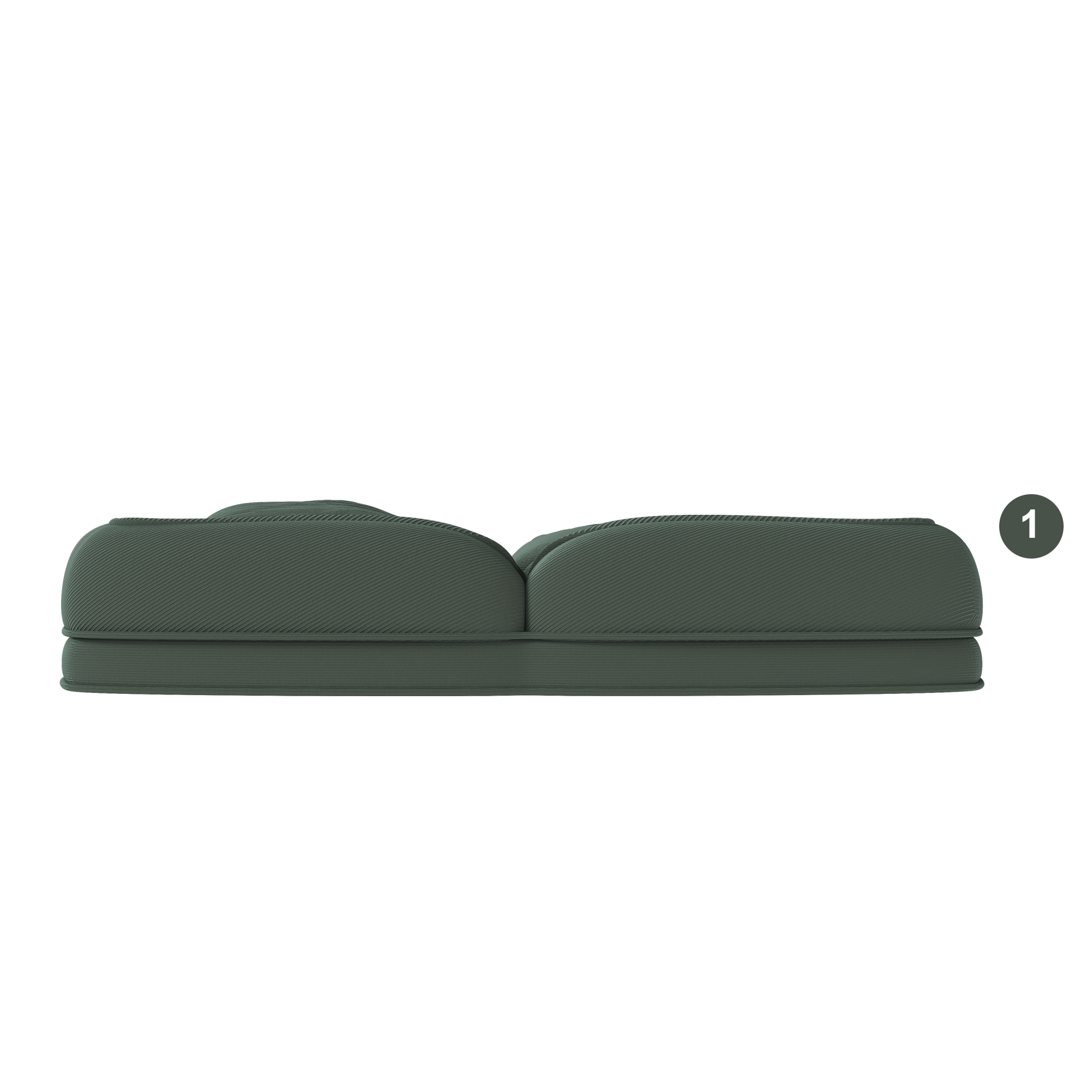 Silla-Cama Acogedora para Adultos y Mascotas con 5 Posiciones Ajustables, Incluye 2 Almohadillas Suaves para Dormitorio, Salón y Rincón de Lectura Verde — imagen 4