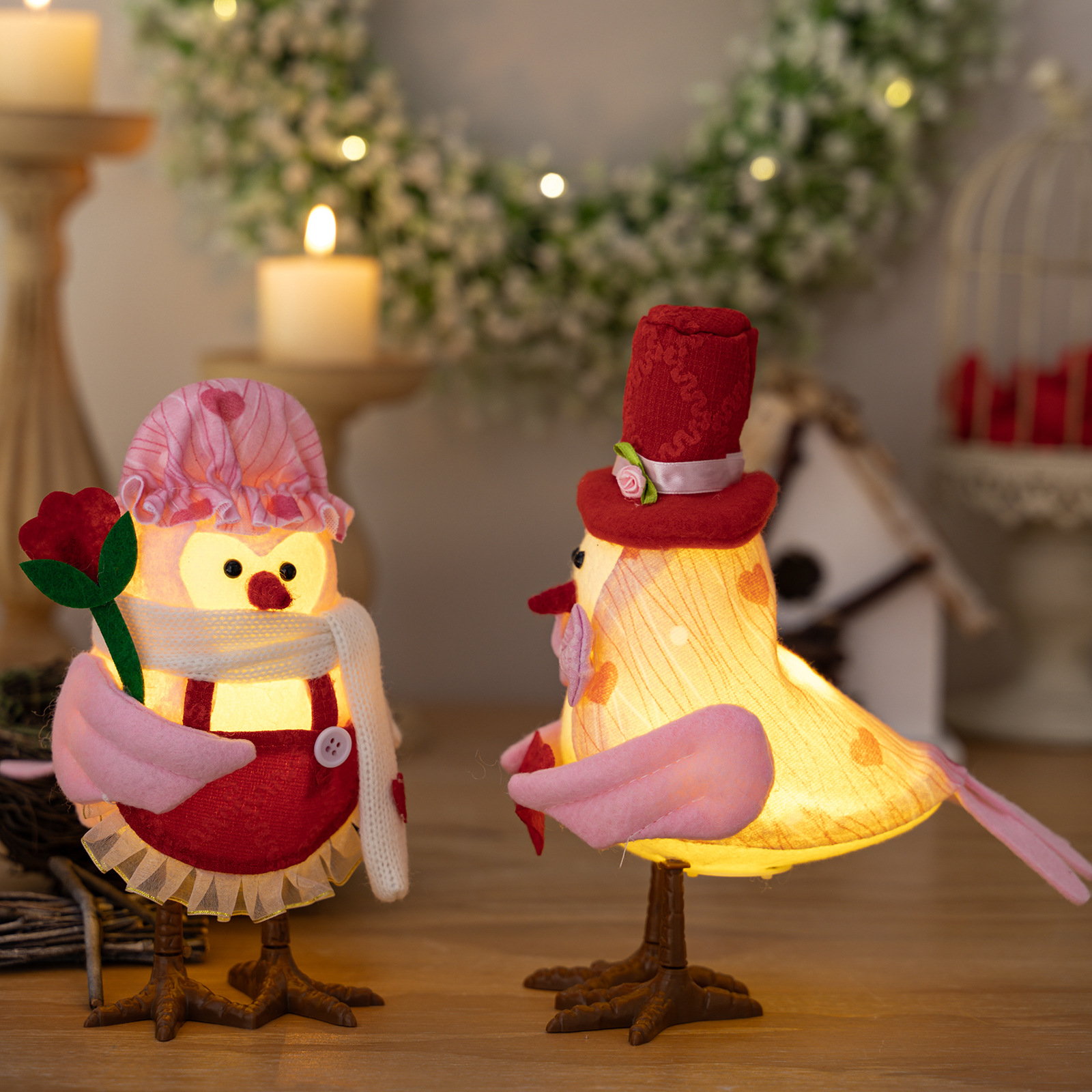 Ornamento de Pájaro Luminoso para Escritorio Creativo — imagen 5