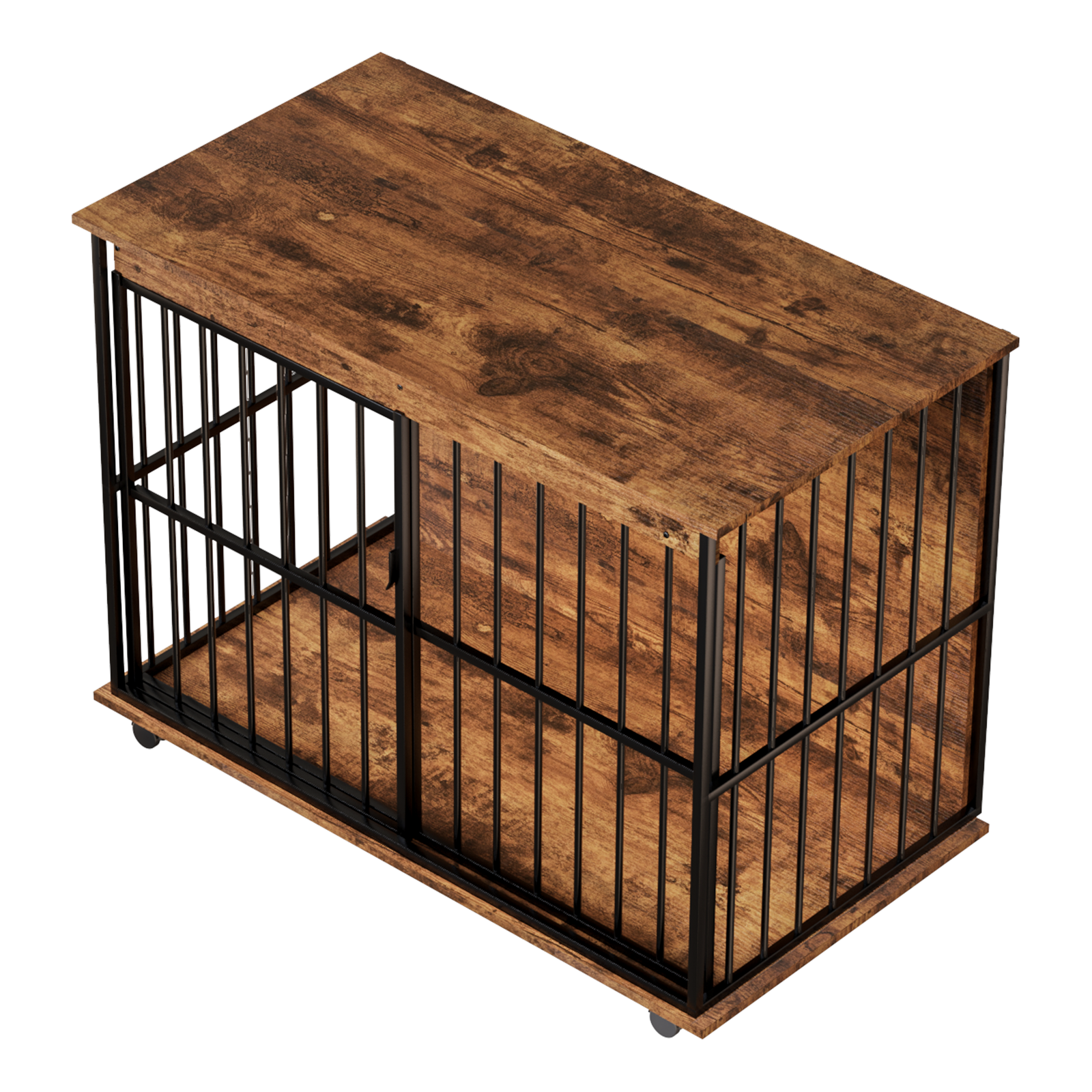 Dog Crate Furniture, Large Dog Cage Furniture With Tray For Medium Large Dogs, Wooden Dog Kennel Furniture — image 2