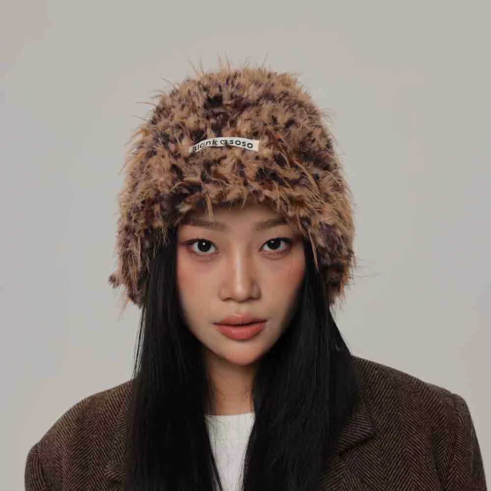 Rabbit Hair Hat Autumn and Winter Thickened Warmth and Cold Protection Hat Showy Face, Small Fur Ear Protection Fisherman's Hat — image 1