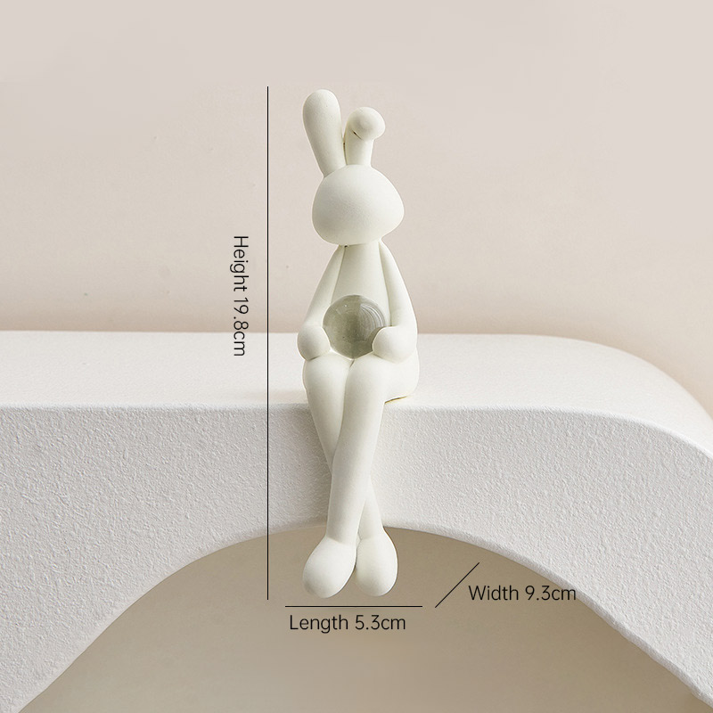 Decoración de Conejo de Luxo con Efecto Metálico para Mesa o Línea de Vino — imagen 10