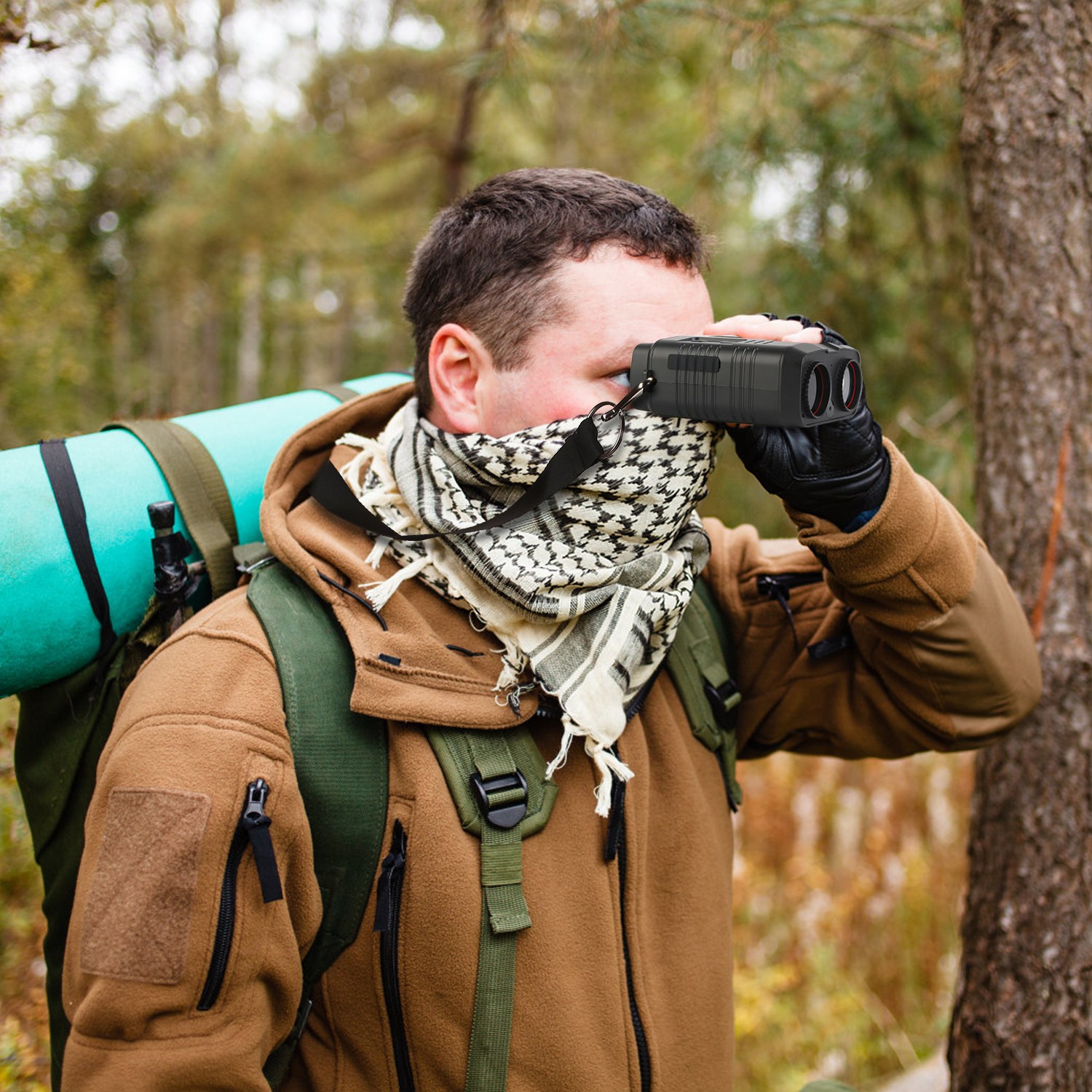 Gafas de Visión Nocturna 4K Binoculares a Todo Color con Zoom 10X, Alcance de Visión de 2624ft, Pantalla de 3in, Tarjeta MMC de 64G, Control por App WIFI, Guarda Fotos y Video, Ideal para Camping, Caza y Seguridad — imagen 14