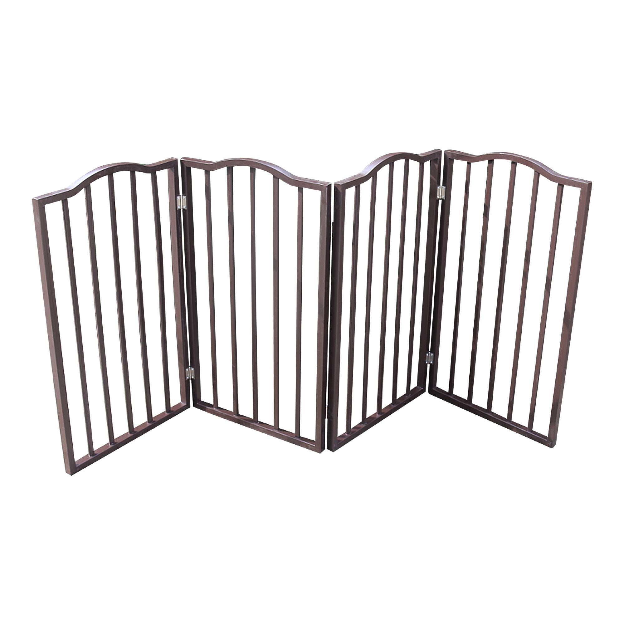 Pet Gate, Dog Gate For Doorways, Stairs Or House, standing, Folding, Arc Wooden — image 4