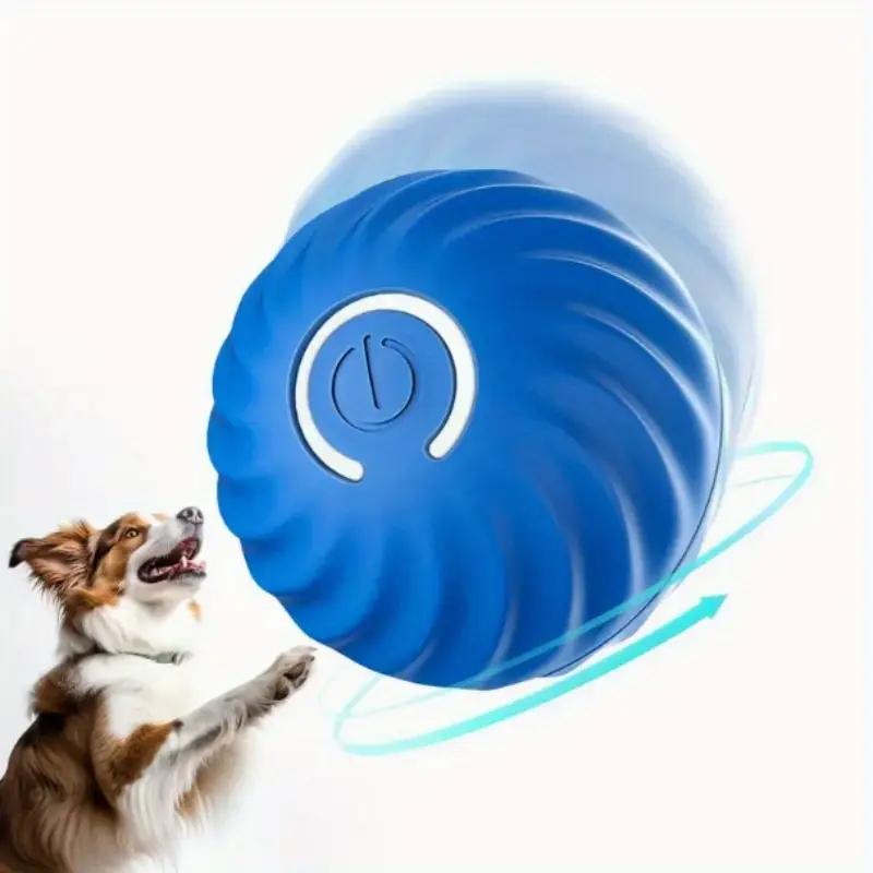 Blue And Orange Pet Bouncing Ball Fun Pet Bouncing Ball For Cats And Dogs, Only