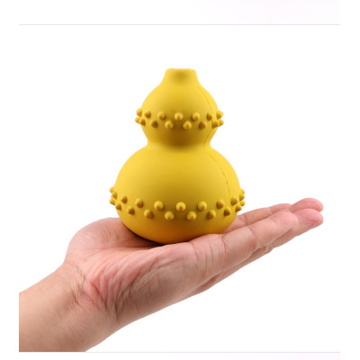 Pet Food Leakage Toy Dog Natural Rubber Educational Toy Choke Proof Gourd Slow Food Dog Toy — image 3