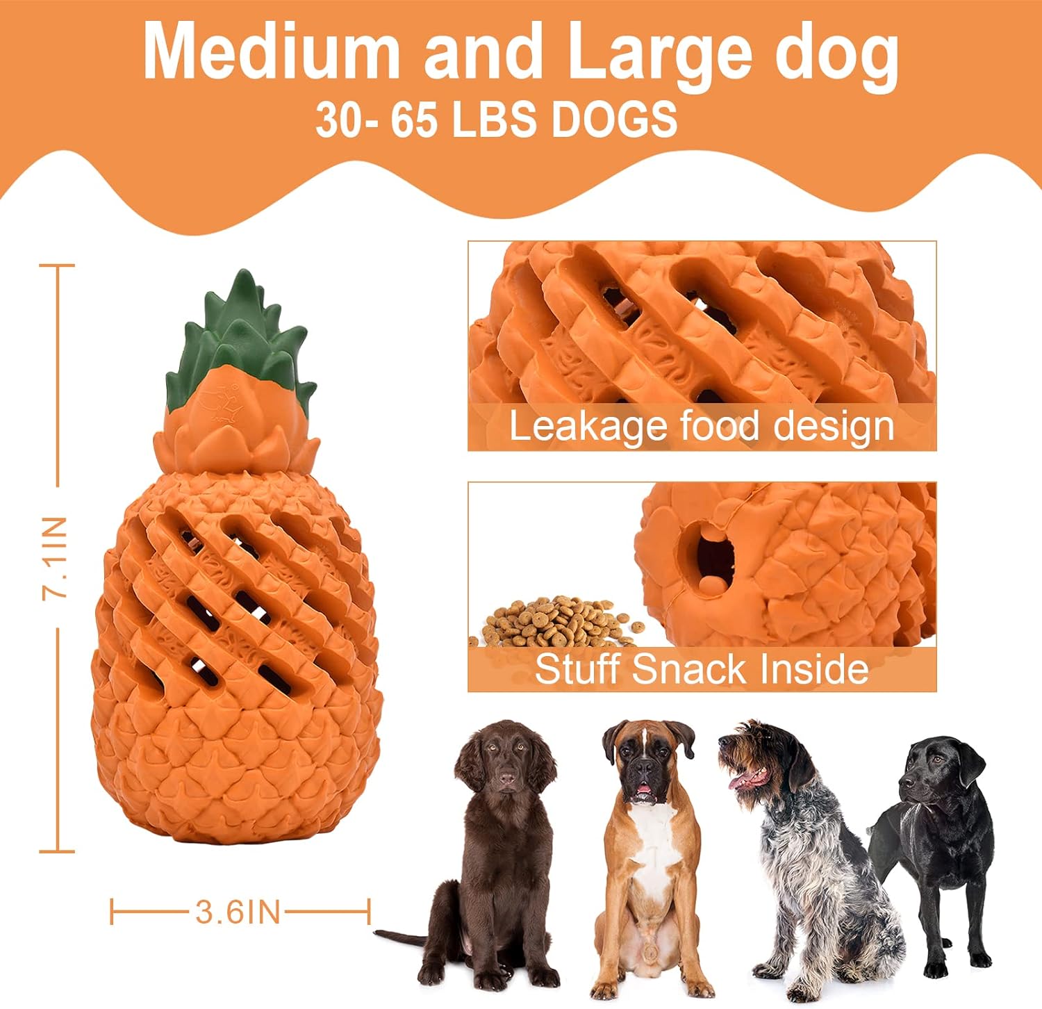 Dog Toys For Dogs Pineapple Dog Chew Toys For Aggressive Chewers Indestructible Dog Toys For Aggressive Chewers Dog Toys For Aggressive Chewers — image 1