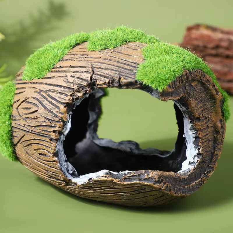 Decoración para acuario, refugio para peces, ornamentos de resina para pecera, cueva escondite para peces, paisajismo de acuario — imagen 3