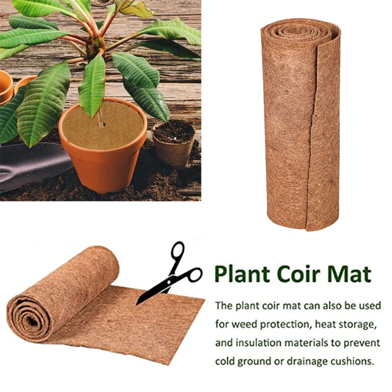 Hoja de Lina de Coco Hoja de Palma de Coco Manta Natural Relleno para Reptiles Cama para Plantas Aislamiento Invernal — imagen 1