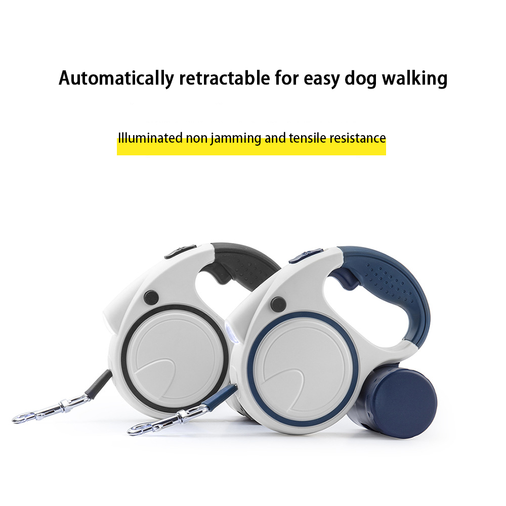 Nueva cuerda de tracción telescópica para mascotas, dispositivo automático de iluminación para perros, cuerda para perros y gatos — imagen 2