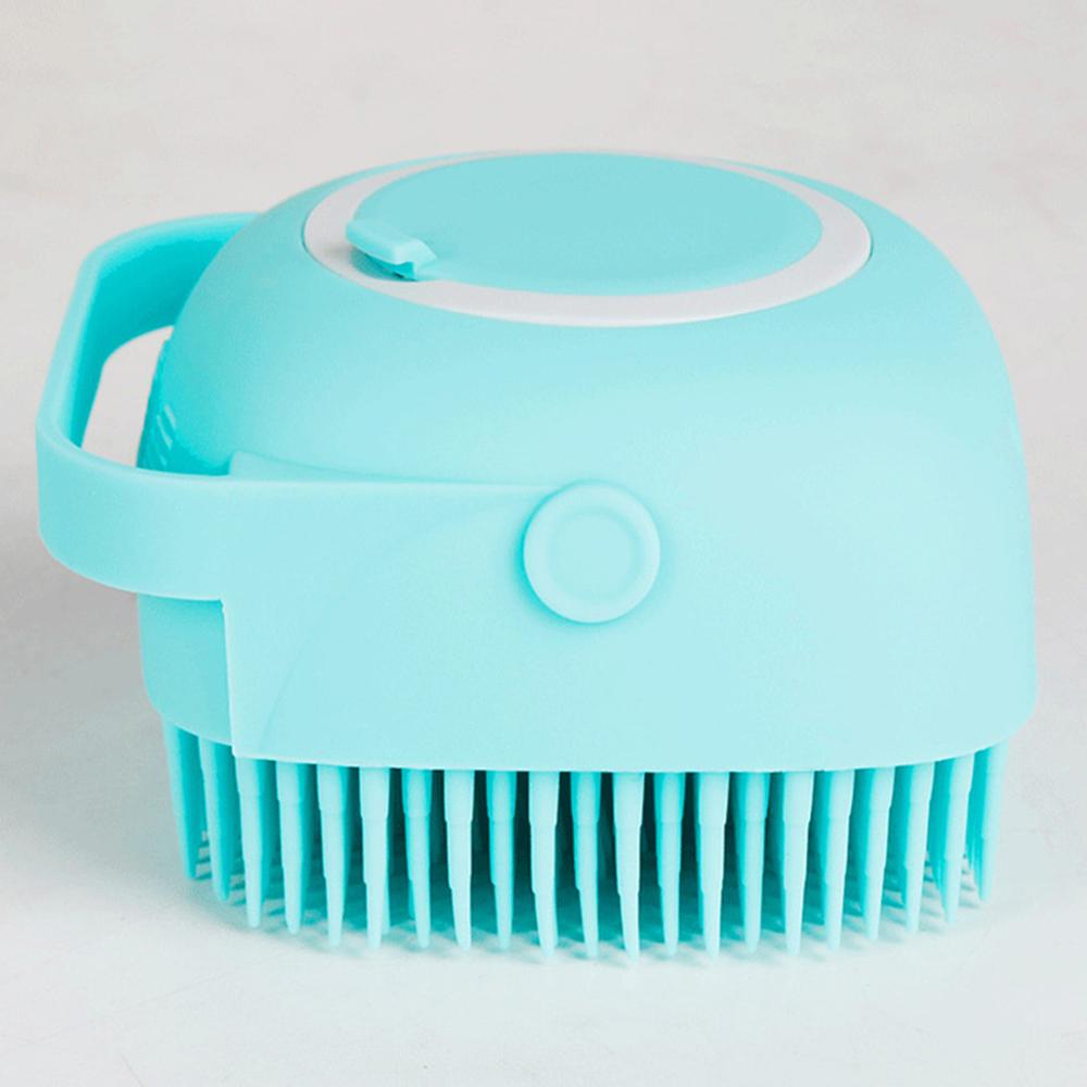 Pet Bath Brush Soft Silicone Comb Dogs Cats SPA Shampoo Massage Brush Shower Hair Removal Comb Pets Cleaning Grooming Tool — image 3