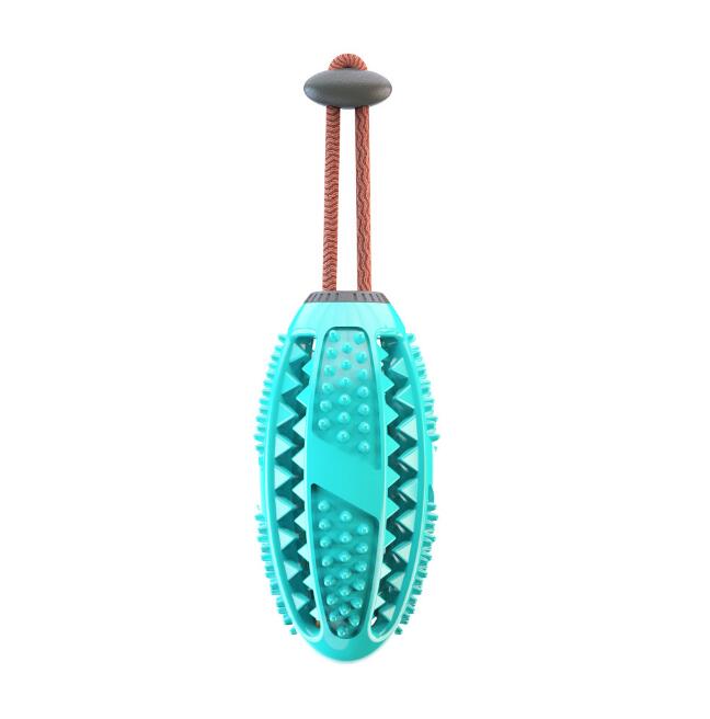Dog Interactive Natural Rubber Ball Puppy Chew Toy Food Dispenser Ball Bite-Resistant Clean Teeth Pet Playing Balls Pet Dog Toys — image 8