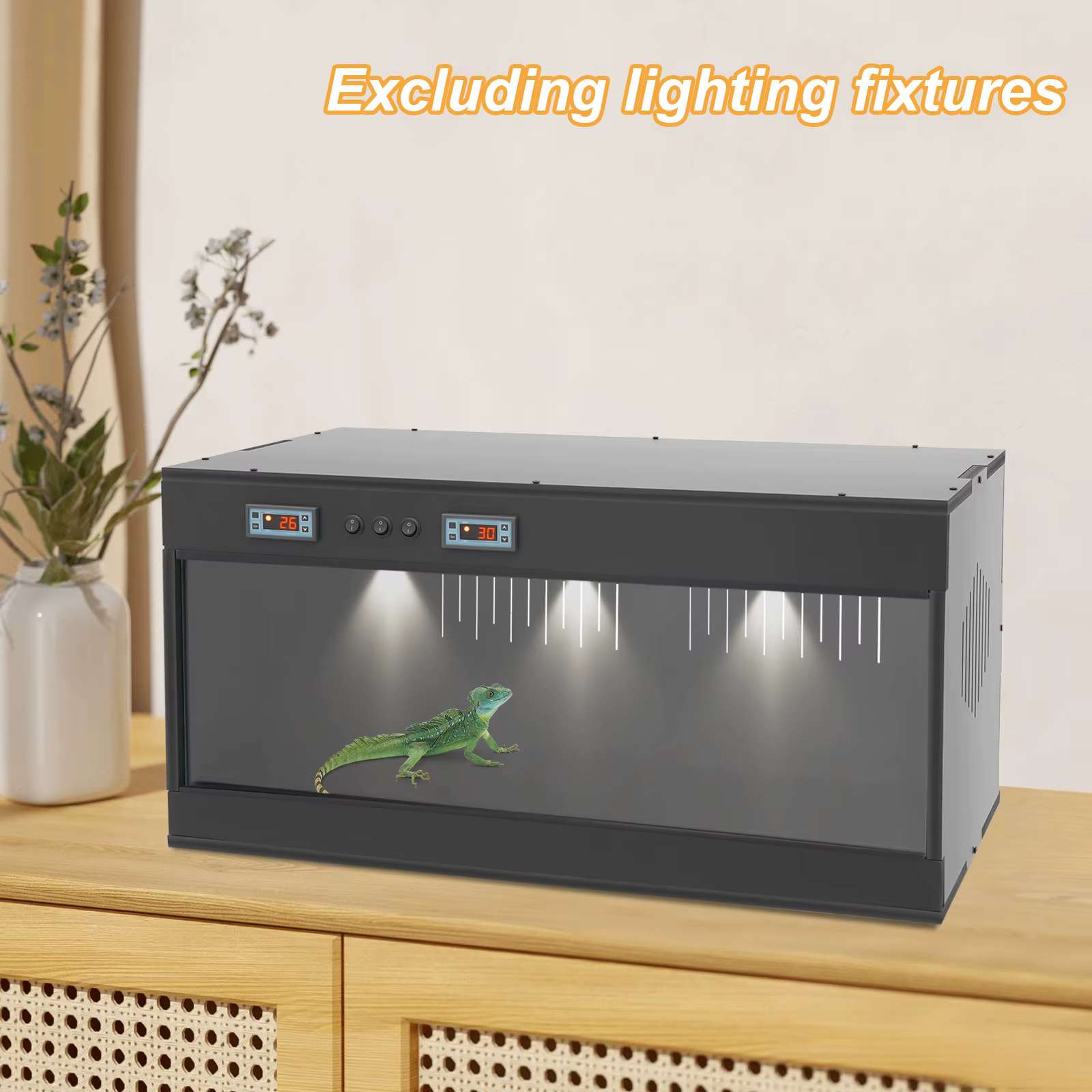 80*40*40cm PVC Reptile Pet Box Large Size Multifunctional Reptile Breeding Box for Reptiles Small Insects — image 2