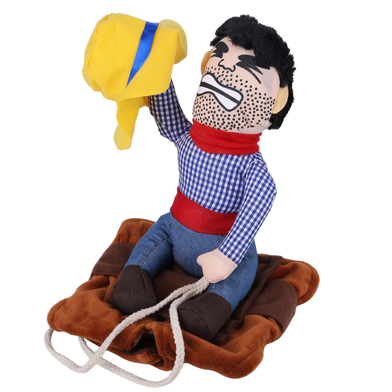 Disfraz de Vaquero para Mascotas: Rodeo Cowboy divertido con Capa y Sombrero