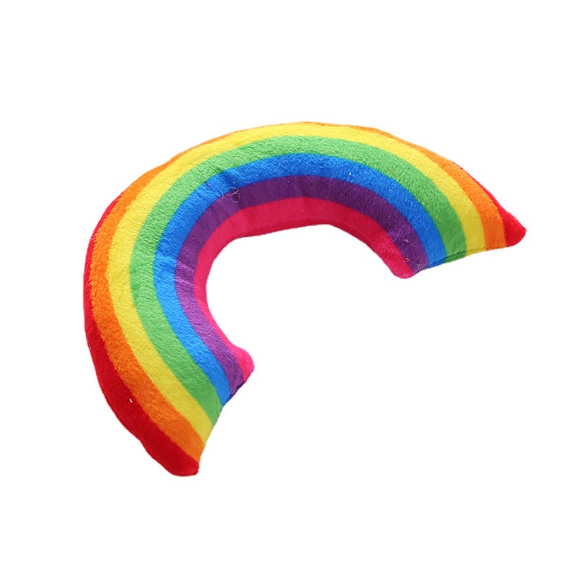 Pet Supplies Cat Toy Rainbow Bridge Pillow with Catnip and Cat Mint — image 5