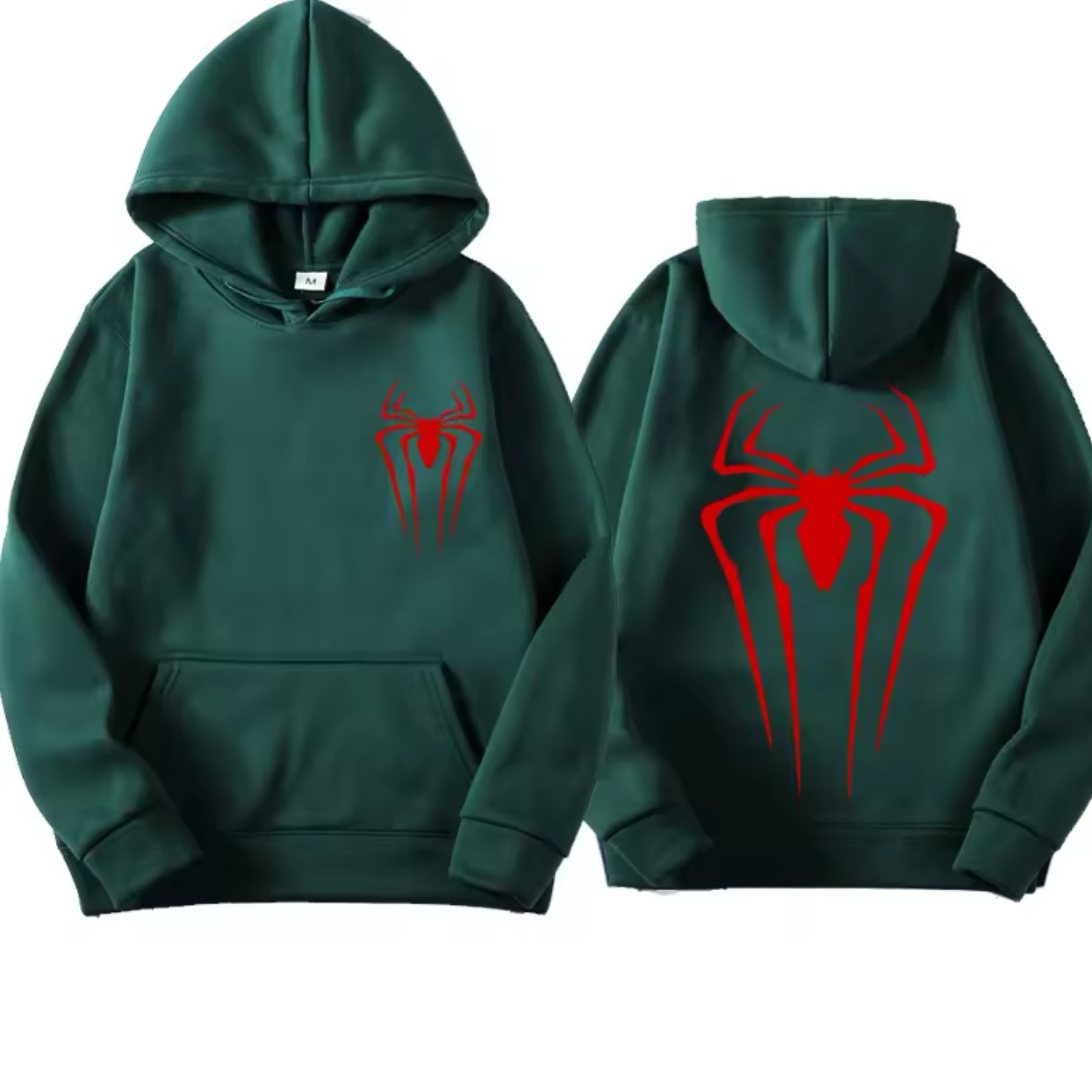 Dark Gothic Y2K Spider Print Hooded Sweatshirt Jacket — image 12