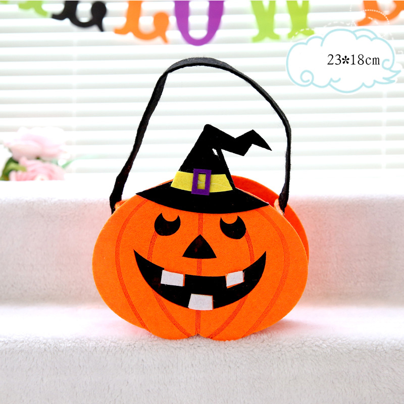 Halloween Props Witch Pumpkin Bag Owl Candy Bag Children's Kindergarten Gift Handheld Pumpkin Bag — image 7