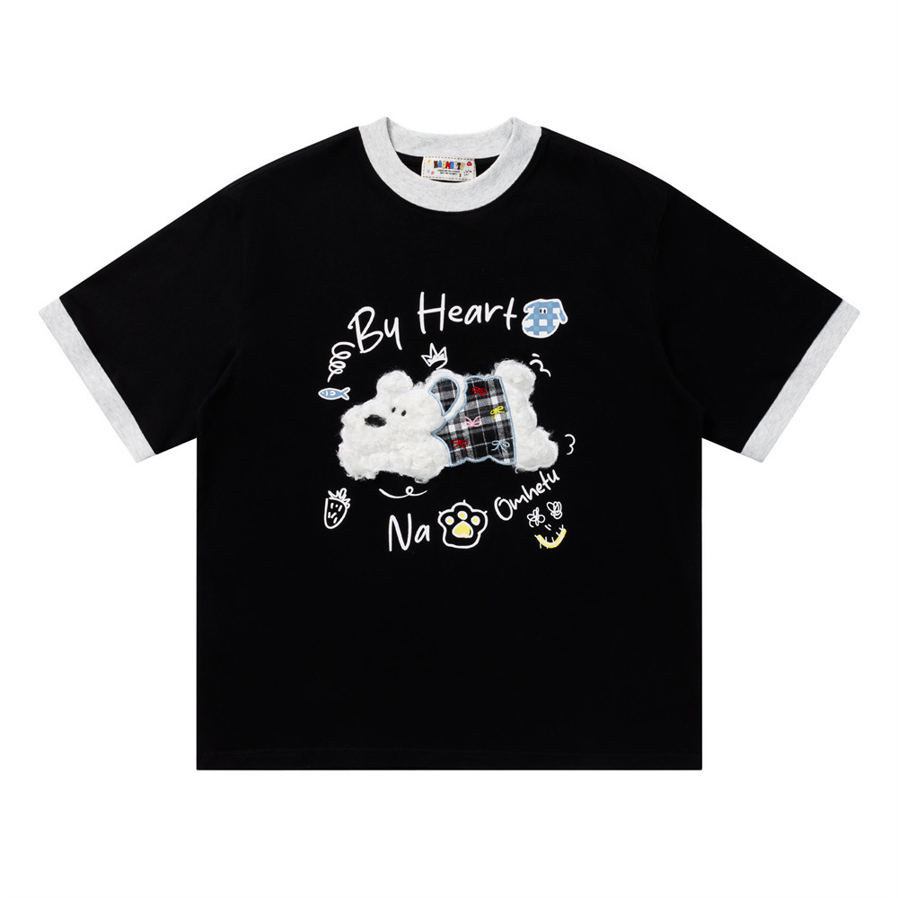 Cartoon puppy short sleeved t-shirt — image 6