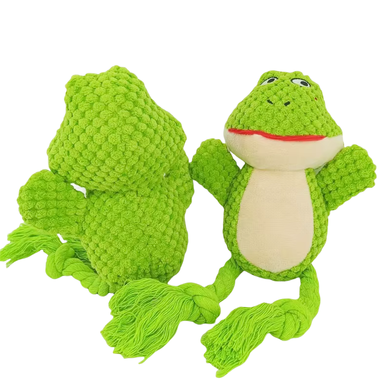 Dog Enrichment Toy Cute Animal Rope Dog Toy Plush Puppy Chew Pet Squeak Toy Cartoon Interactive Games For Dogs Stuff For Dogs — image 5