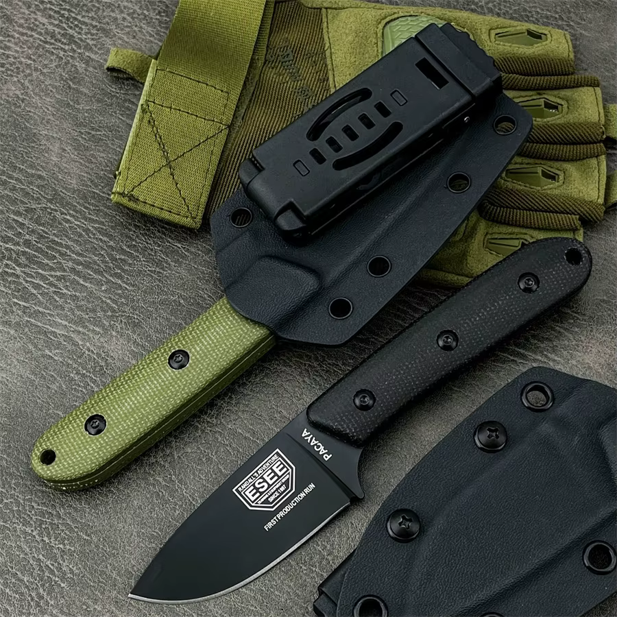 Pacaya Straight Knife Hunting Knife Outdoor Knife Craft Knife Camping Equipment Knife with Sheath Gifts for Men — image 6