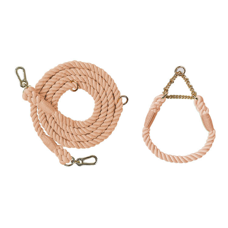 Braided Colorful Pet Dog Leash with P-Chain Collar for Medium and Large Dogs — image 12