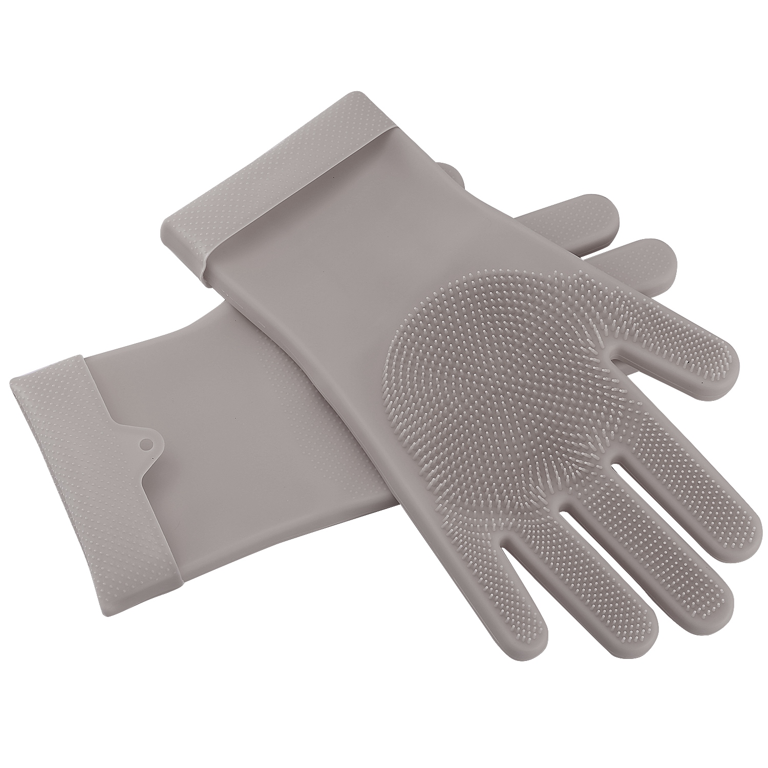 Par de Guantes de Silicona con Cerdas Para Lavar Platos, Esponja de Limpieza, Cepillo Para Mascotas, Guantes Resistentes al Calor — imagen 5