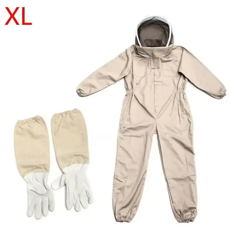 1 Set of Professional Ventilated Full - Body Beekeeping Suit with Gloves — image 3