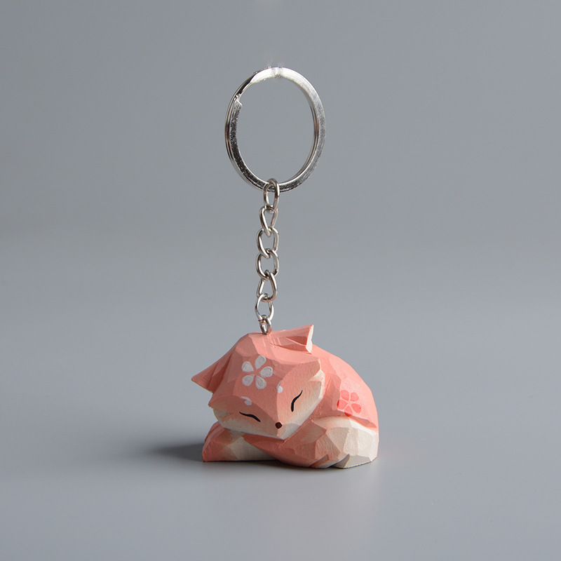 Creative Wooden Cat Trinkets Crafts Handmade Wood Carving — image 34